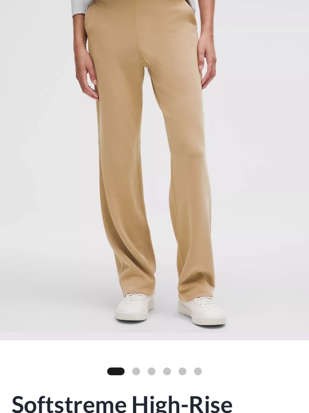 Women’s lululemon Tan Softstreme High-Rise Straight-Leg Pant